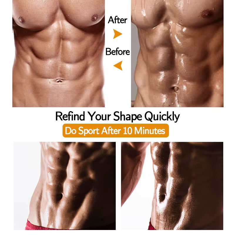 Men Sauna Suit Body Shaper Shirt Weight Loss Vest Waist Trainer Corset Slimming Sweat Tops Workout Suits Fitness Shapewear
