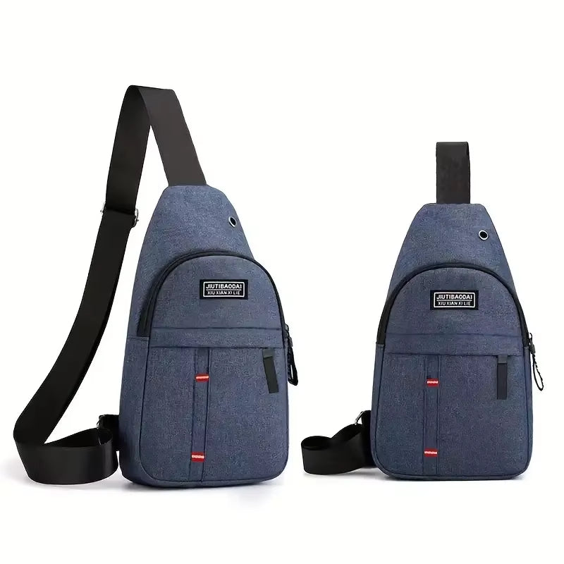 Chest Bag Men'S One Shoulder Crossbody Bag Large Capacity Outdoor Sports and Leisure Fashion Small Shoulder Bag Large Capacit